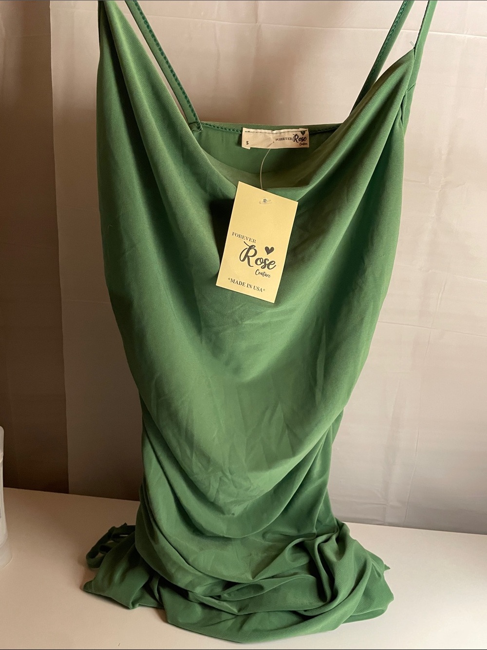Green Slip Dress
